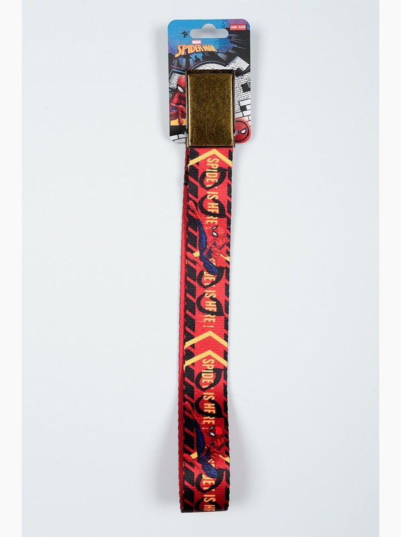 Ceinture   garçon spiderman - licence officielle Rouge - Kiabi