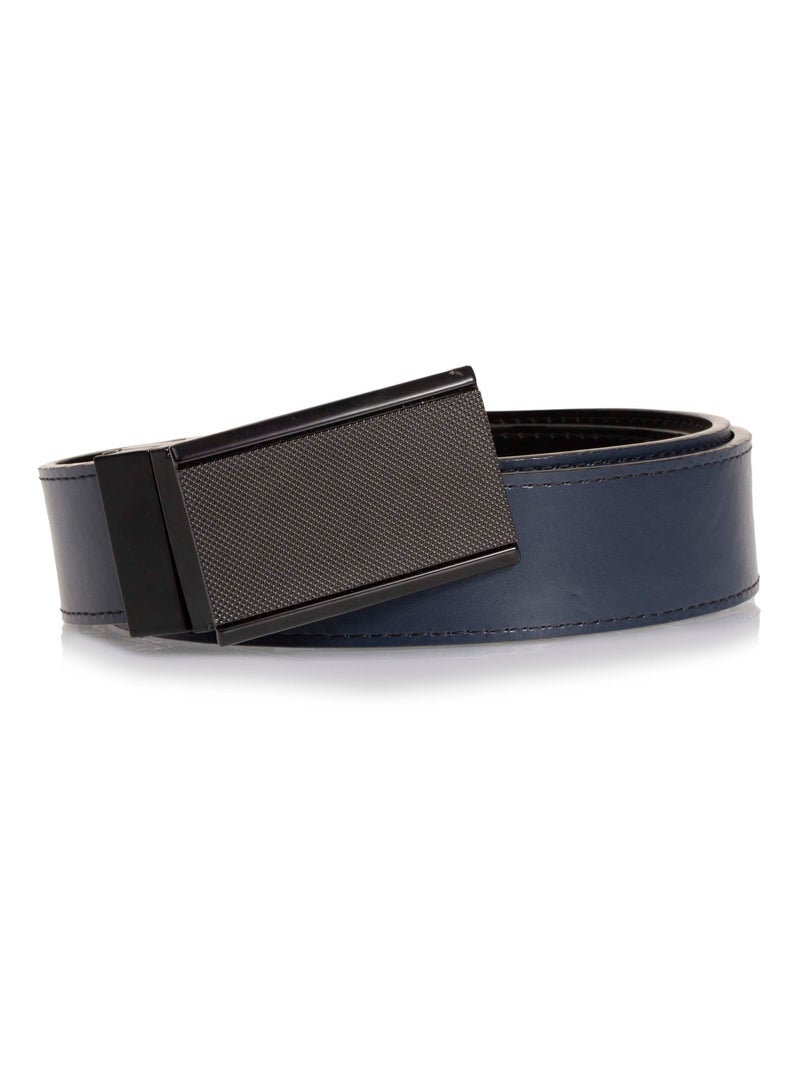Ceinture homme 2 en 1 noir / marine Isotoner Noir Bleu marine Noir - Kiabi