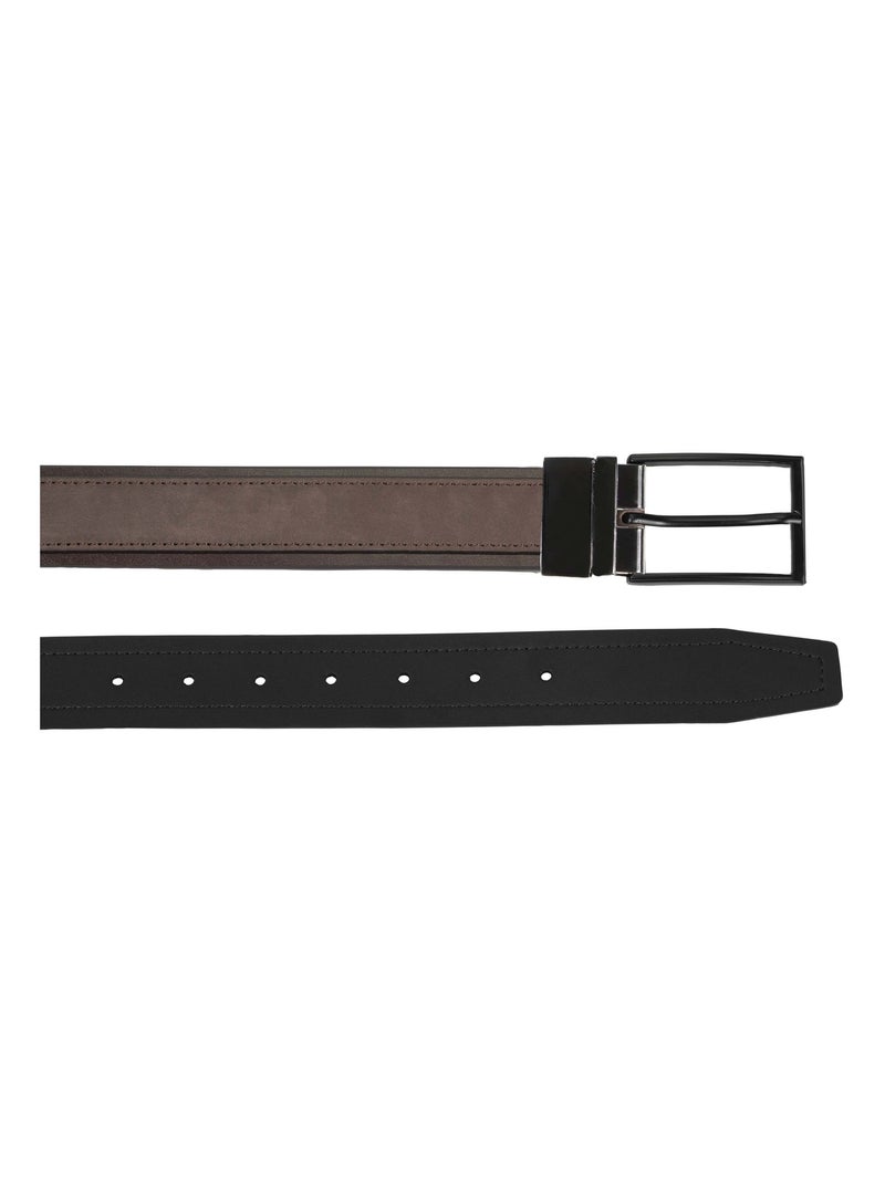 Ceinture  homme Isotoner Noir Marron Noir - Kiabi