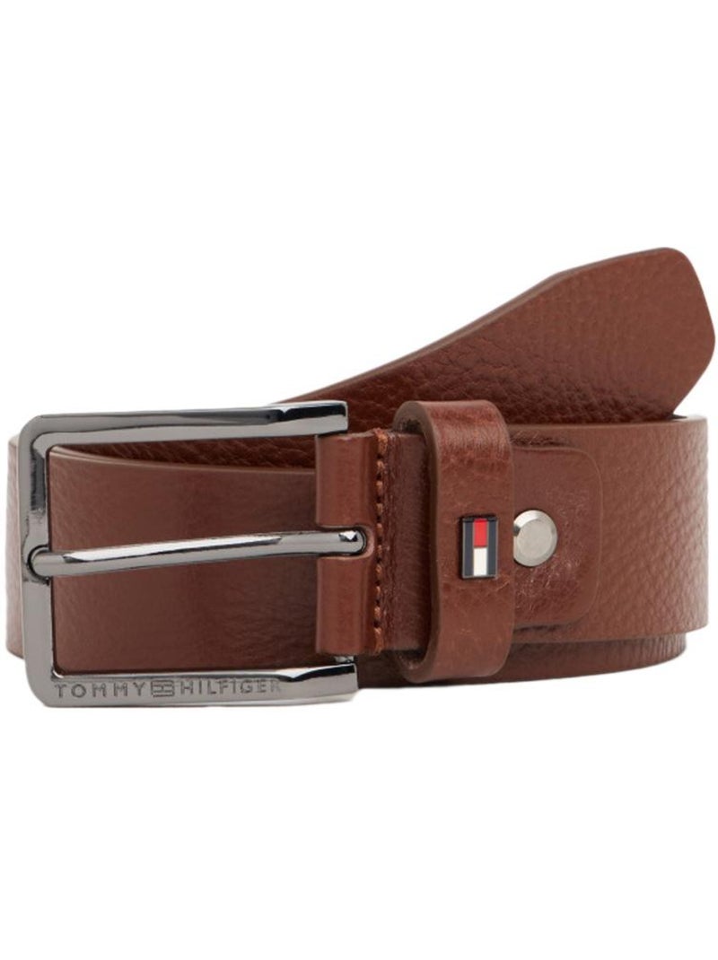 Ceinture Homme Tommy Hilfiger Marron cappuccino - Kiabi
