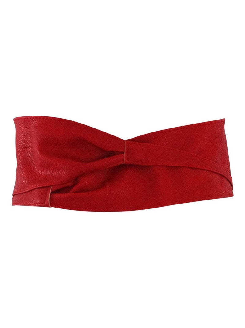 Ceinture large à nouer SAYAN – style élégant Rouge - Kiabi