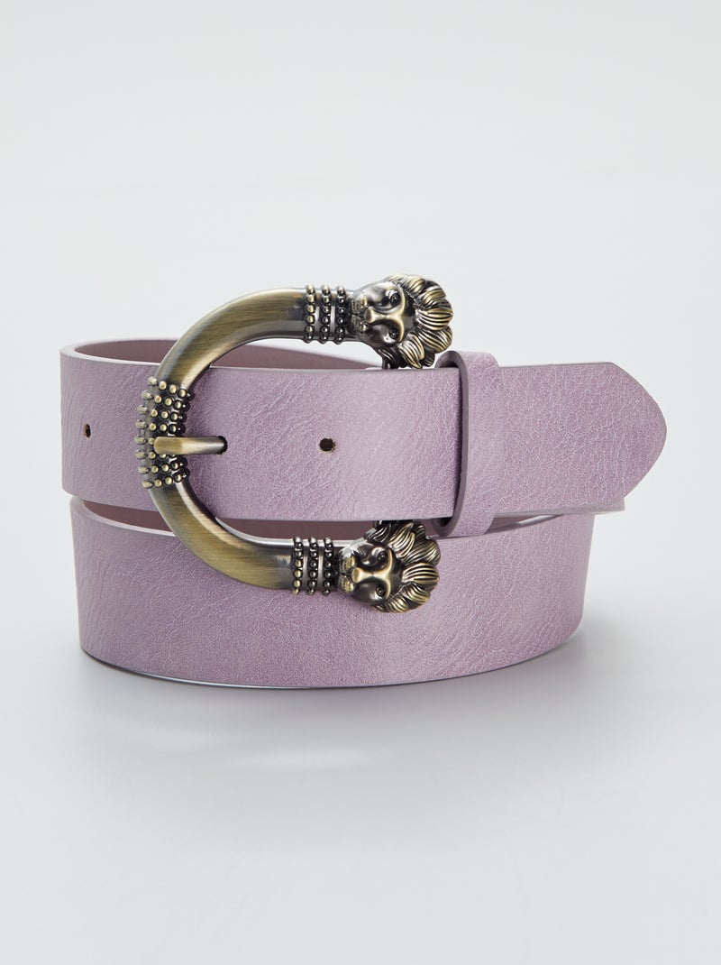 Ceinture large boucle Violet - Kiabi
