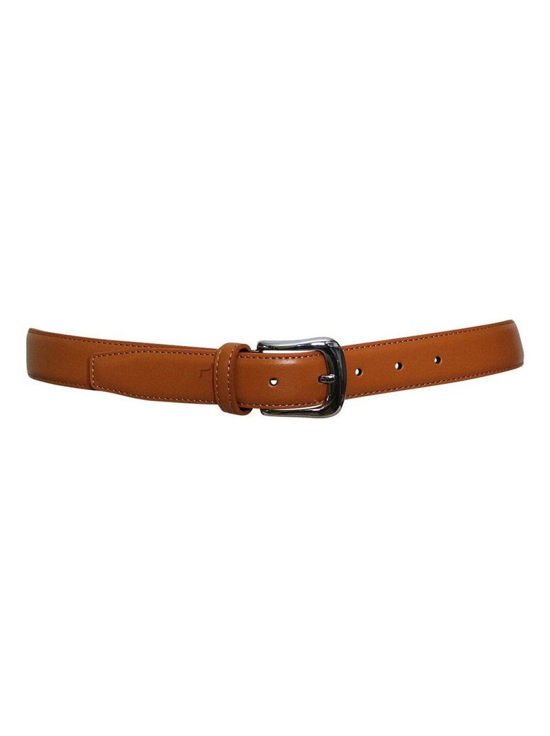 Ceinture large cuir  BAHIYA Camel - Kiabi