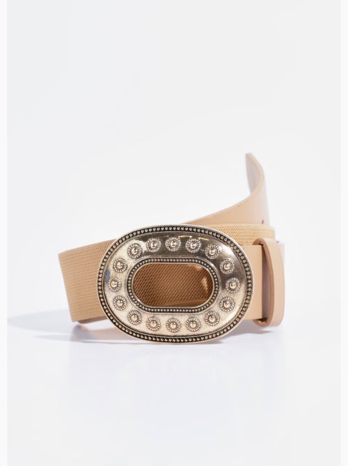 Ceinture large élastiquée boucle métal - AFIBEL - Kiabi