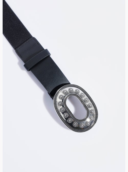 Ceinture large élastiquée boucle métal - afibel - Kiabi Ceinture large élastiquée boucle métal - afibel - Kiabi