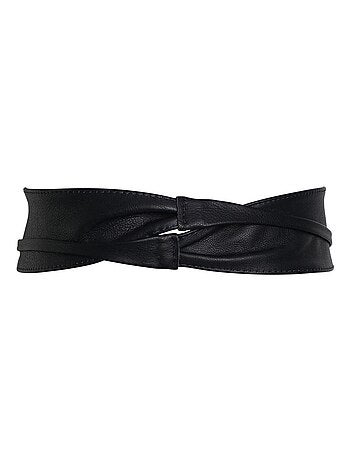 Ceinture large en cuir CESIRA
