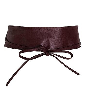Ceinture large en cuir CESIRA