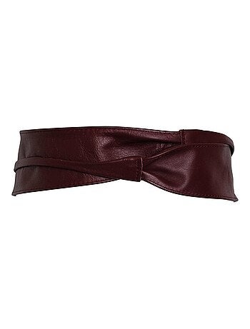 Ceinture large en cuir CESIRA
