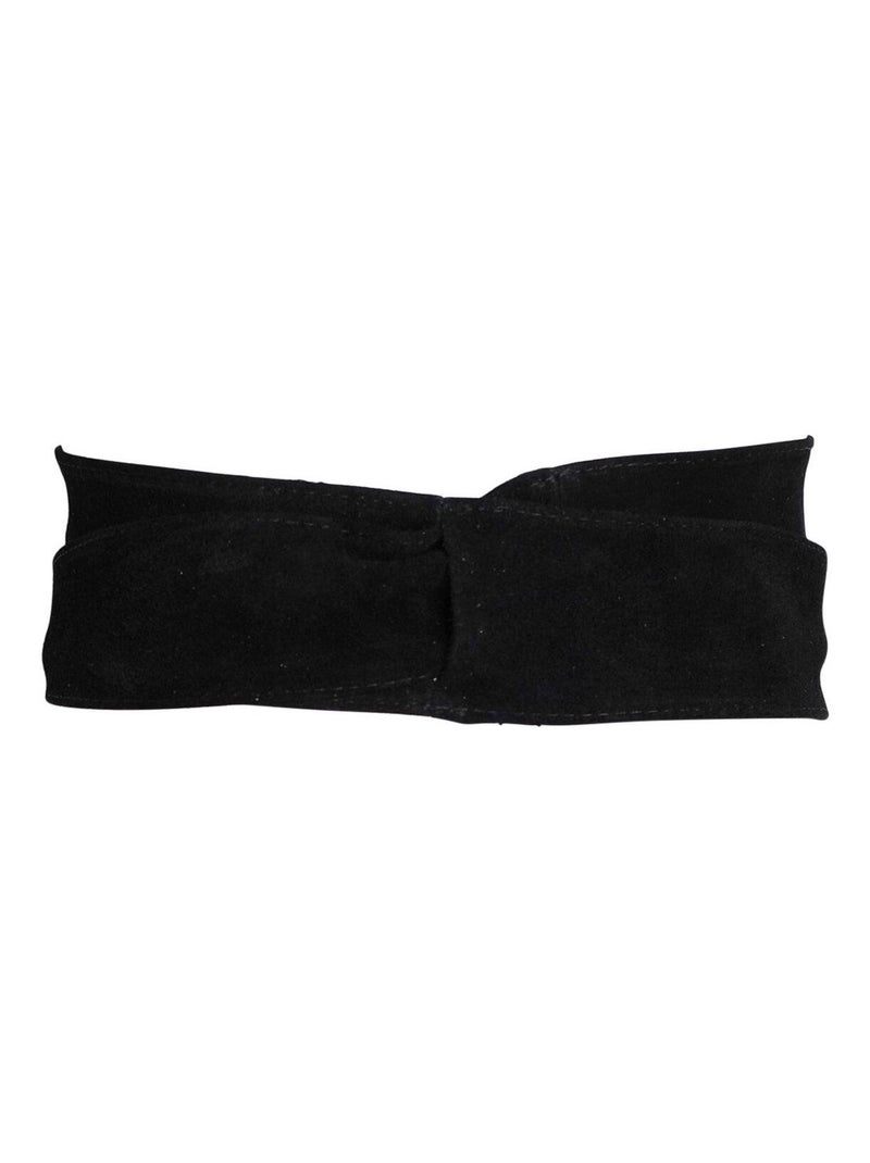 Ceinture large en daim LICIA Noir - Kiabi