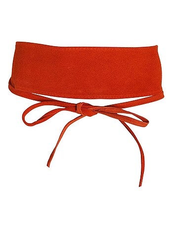Ceinture large en daim LICIA