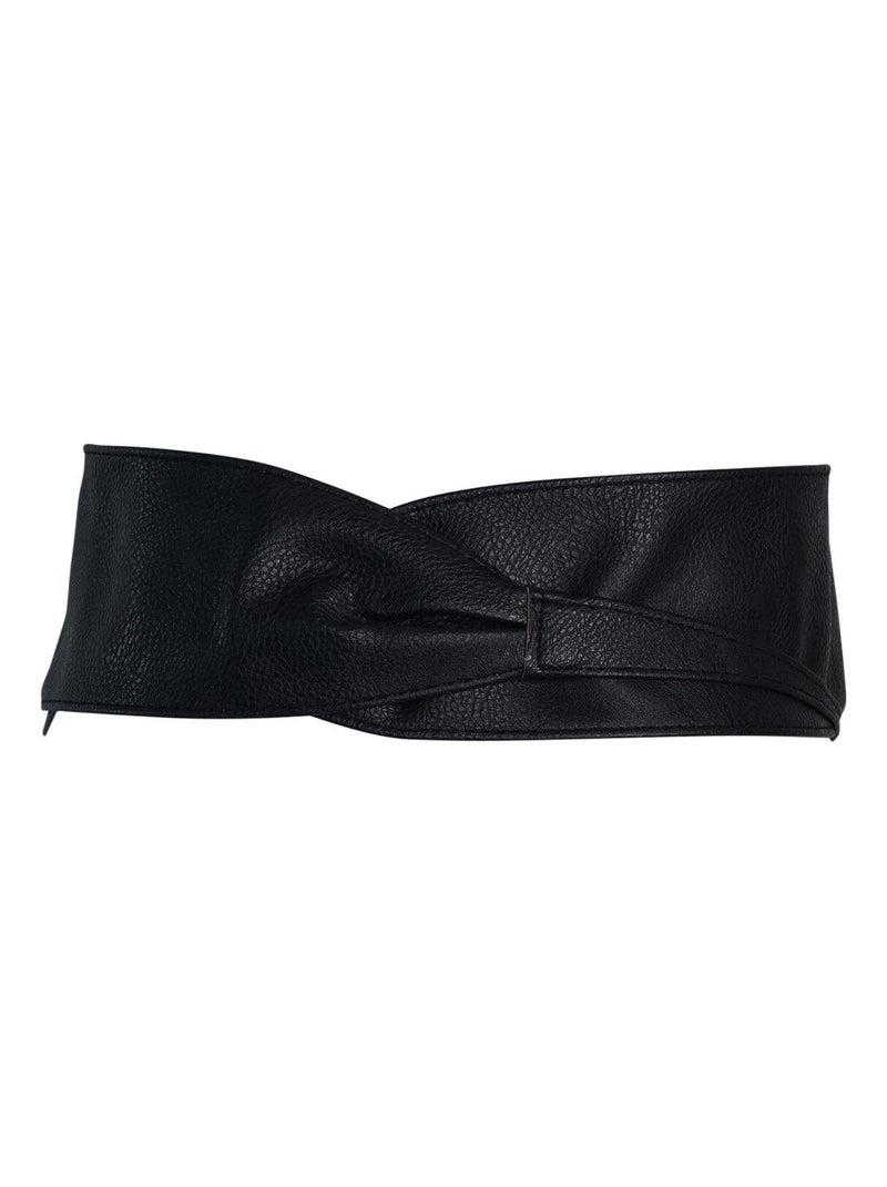 Ceinture large ? nouer SAYAN ? style ?l?gant Noir - Kiabi