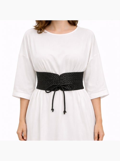 Ceinture large tress?e BORAS ? style boh?me - Kiabi