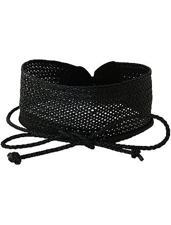 Ceinture large tressée BORAS – style bohème