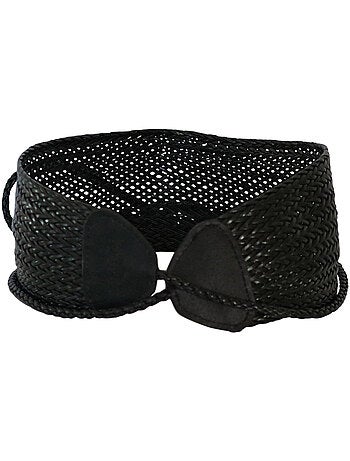 Ceinture large tressée BORAS – style bohème