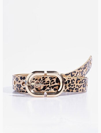 Ceinture léopard multi positions