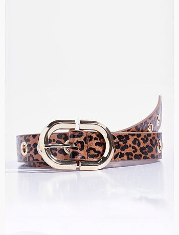 Ceinture léopard multi positions