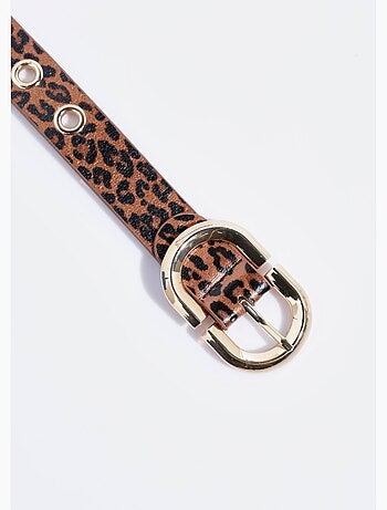 Ceinture léopard multi positions
