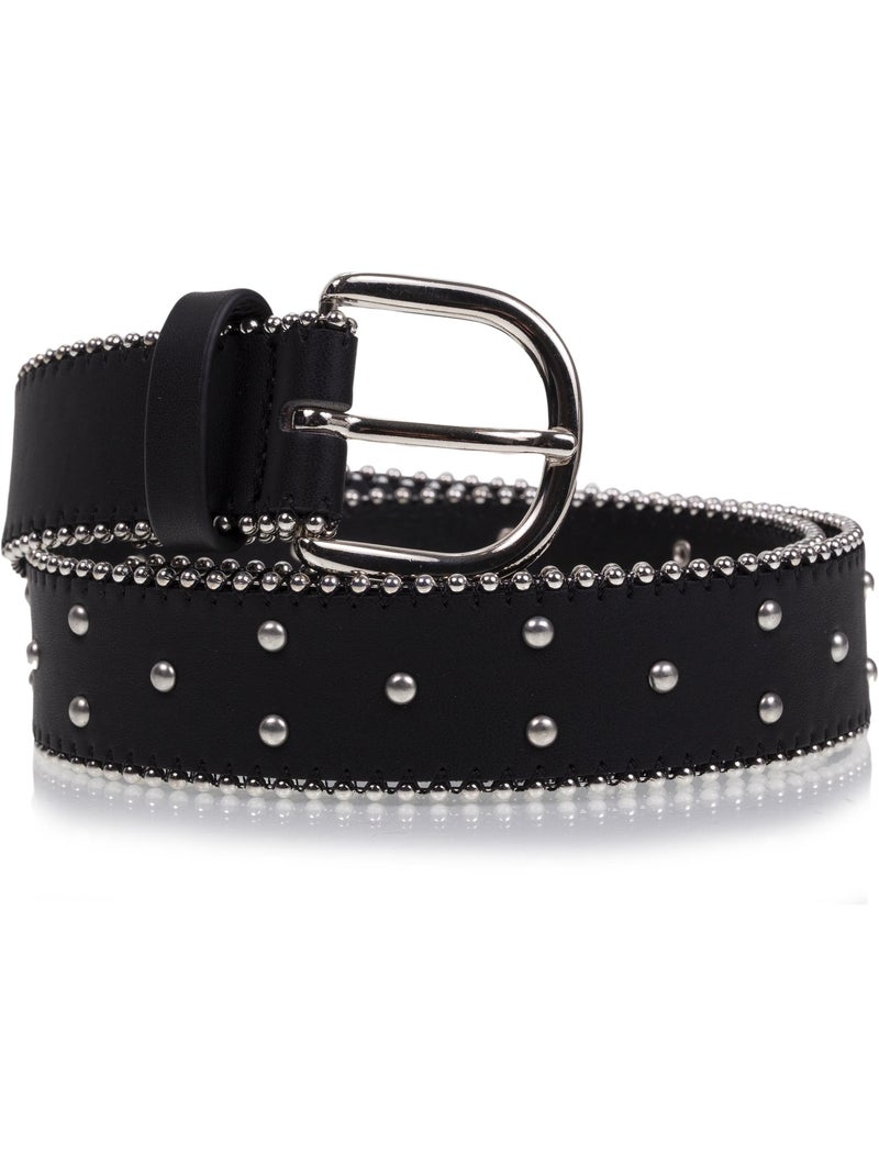 Ceinture lisse rétro femme isotoner Noir - Kiabi
