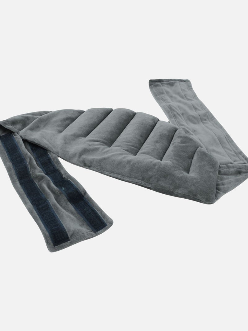 Ceinture lombaire chauffante avec bandes auto-agrippantes réglable - Vivezen Gris - Kiabi