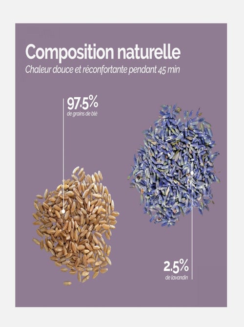 Ceinture lombaire chauffante avec bandes auto-agrippantes réglable - Vivezen - Kiabi