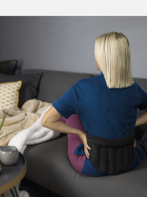 Ceinture lombaire chauffante avec bandes auto-agrippantes réglable - Vivezen - Kiabi