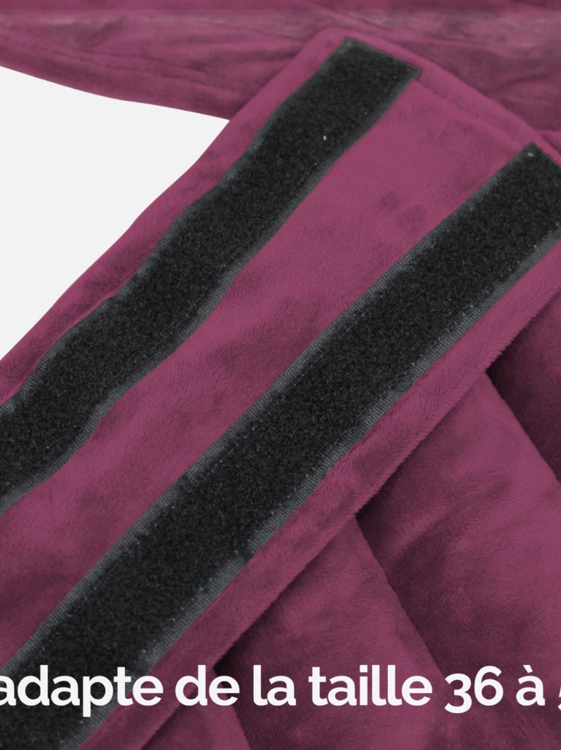 Ceinture lombaire chauffante avec bandes auto-agrippantes réglable - Vivezen Violet - Kiabi