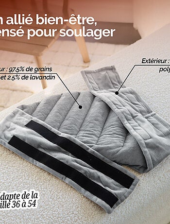 Ceinture lombaires chauffante avec bandes auto-agrippantes réglable - Vivezen