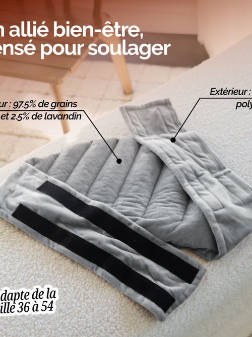 Ceinture lombaires chauffante avec bandes auto-agrippantes réglable - Vivezen - Kiabi