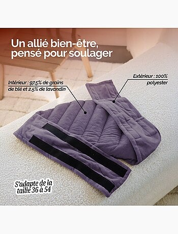 Ceinture lombaires chauffante avec bandes auto-agrippantes réglable - Vivezen