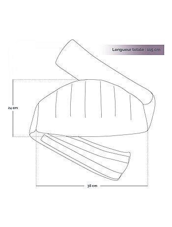 Ceinture lombaires chauffante avec bandes auto-agrippantes réglable - Vivezen