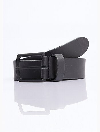 Ceinture monochrome cuir à bords francs - AFIBEL