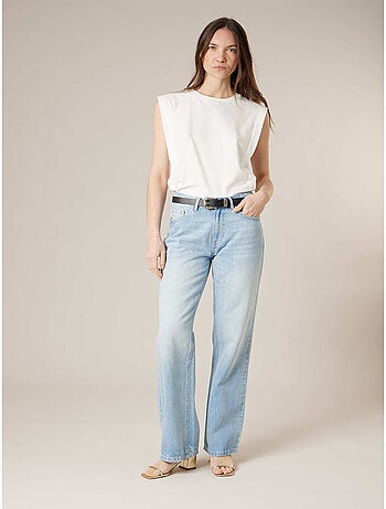 Ceinture noire femme en cuir 'Deeluxe'