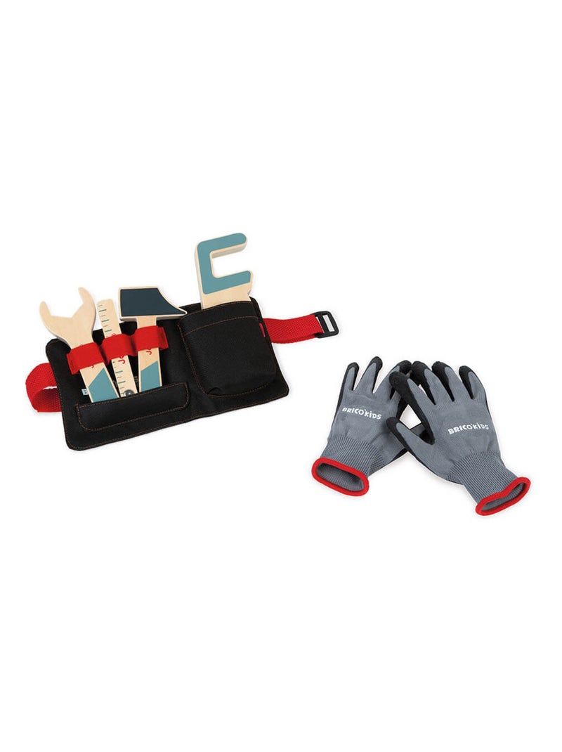 Ceinture outils et gants Noir - Kiabi