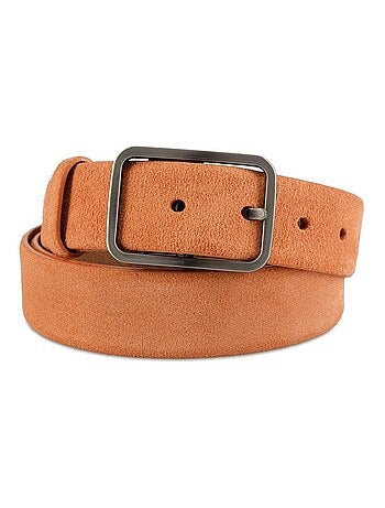 Ceinture Plein Cuir suédine Inéa - Fabrication UE