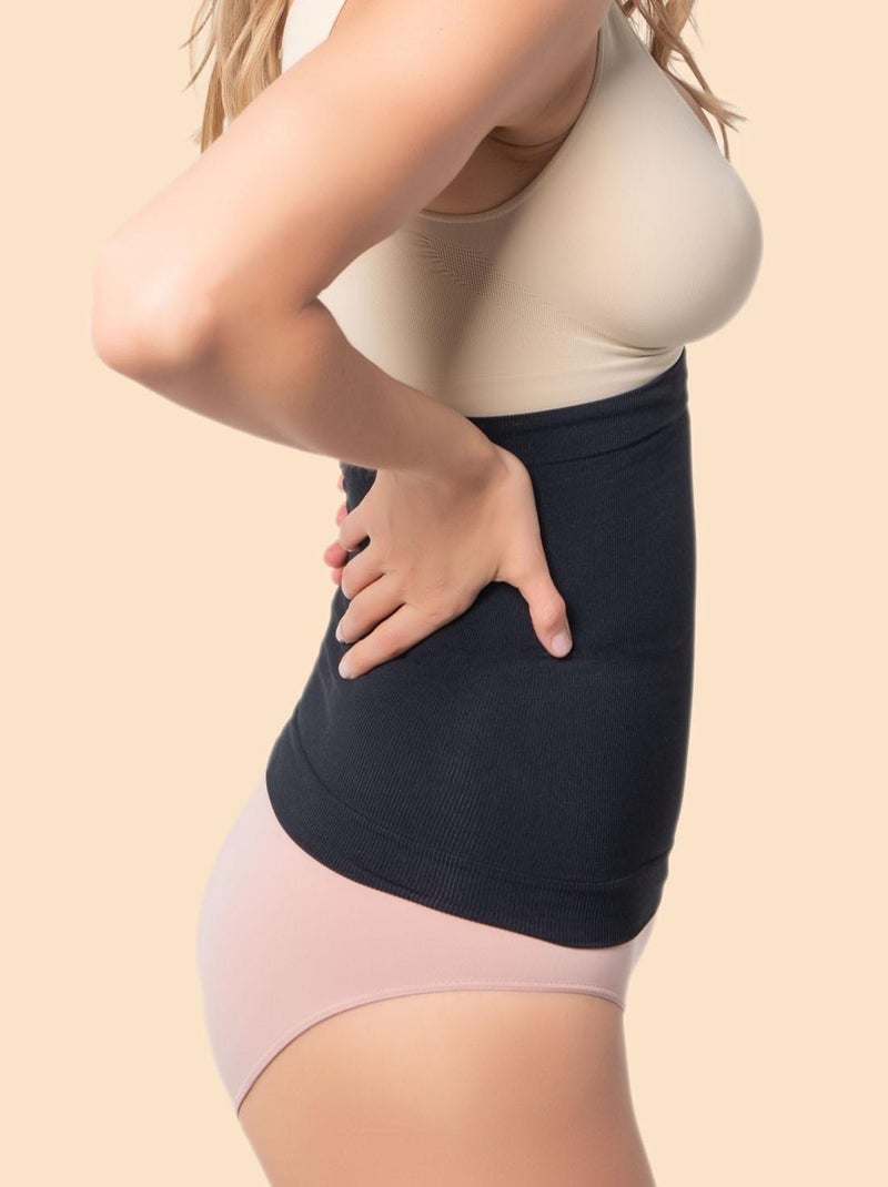 Ceinture post-partum avec fibre Emana, Cloé Noir Noir - Kiabi
