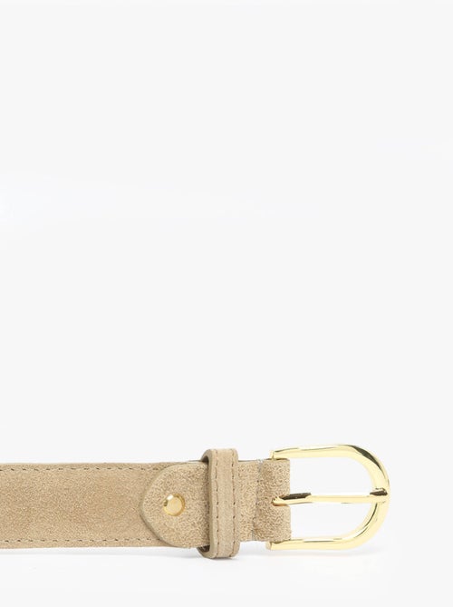 Ceinture Réglable Cuir Milano Cuir De Vachette - Kiabi