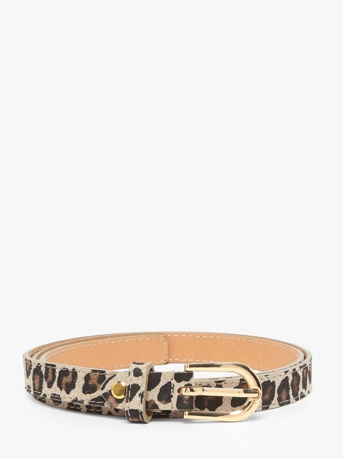 Ceinture Réglable Cuir Milano Cuir De Vachette - Kiabi