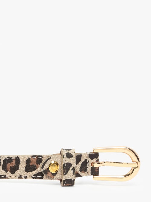 Ceinture Réglable Cuir Milano Cuir De Vachette - Kiabi
