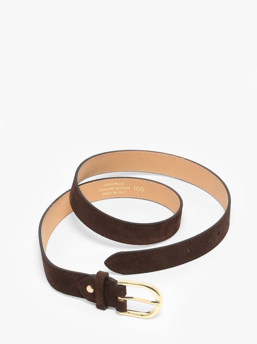 Ceinture Réglable Cuir Milano Cuir De Vachette - Kiabi