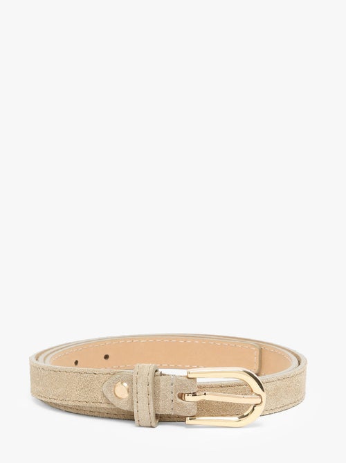 Ceinture Réglable Milano Cuir De Vachette - Kiabi