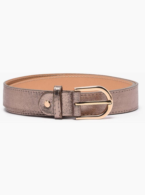 Ceinture réglable nine cuir milano cuir de vachette - Kiabi Ceinture réglable nine cuir milano cuir de vachette - Kiabi