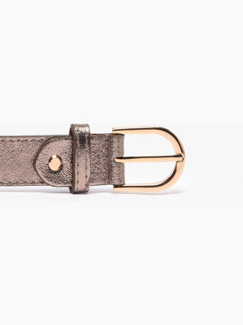 Ceinture réglable nine cuir milano cuir de vachette - Kiabi Ceinture réglable nine cuir milano cuir de vachette - Kiabi