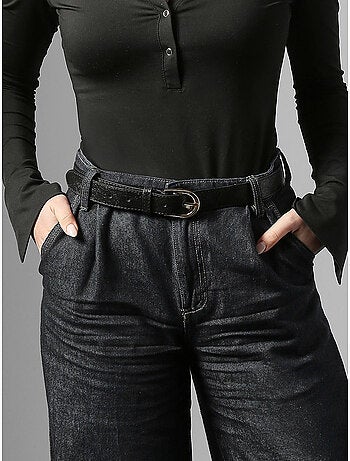 Ceinture réglable nine cuir milano cuir de vachette