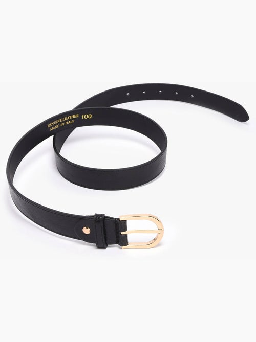 Ceinture réglable nine cuir milano cuir de vachette - Kiabi