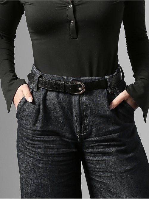 Ceinture réglable nine cuir milano cuir de vachette - Kiabi