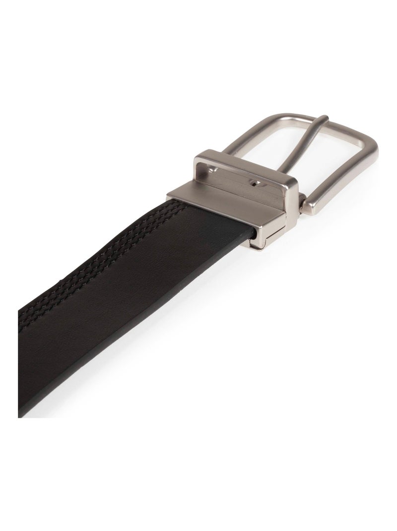 Ceinture Réversible homme Isotoner Noir Marron Noir - Kiabi