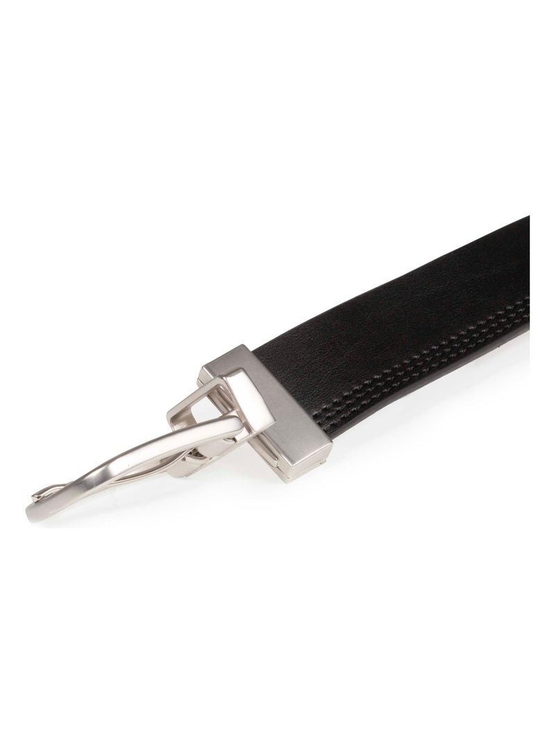 Ceinture Réversible homme Isotoner Noir Marron Noir - Kiabi