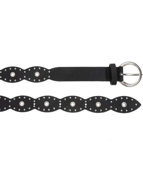 Ceinture rock au design vintage avec clous argentés femme isotoner - Kiabi