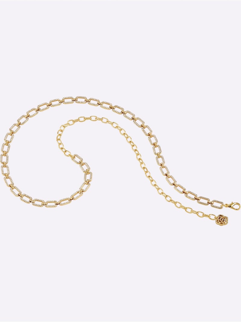 Ceinture Ruban Aspect Collier - Taille Standard - Helline Doré - Kiabi