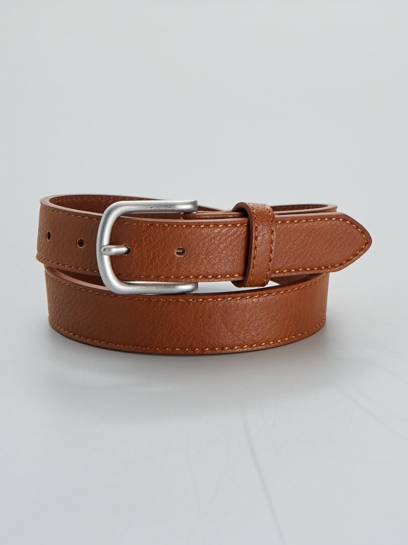 ceinture marron kiabi